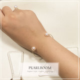 [转卖]【pearlboom】14K注金淡水珍珠 开口手镯 全新