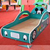 正品蓝迪熊密度板幼儿床 儿童汽车造型床 护栏安全木制儿童床包邮