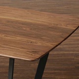 创意复古餐桌 简约原木家具 松木书桌 设计师办公桌 铁艺实木餐桌