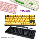 Filco斐尔可87圣手忍者二代樱桃游戏机械键盘粉色迷彩奶酪绿金色
