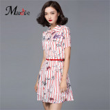 高端定制品牌Mardile 2016新款时尚修身单件连衣裙宽松腰套头女装