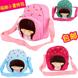 可爱韩版时尚女童儿童包包卡通小孩公主单肩包斜挎包包潮布艺包包