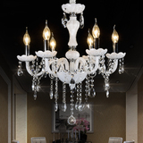 欧式水晶吊灯 客厅现代奢华LED蜡烛吊灯餐厅水晶灯卧室灯水晶吊灯