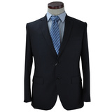 杉杉专柜正品2015新品男士藏青色羊毛商务正装西服套装FXC315362
