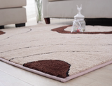 简约客厅地毯加密带图案茶几卧室地垫可定制欧式可水洗0