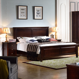 美式乡村家具简美式床实木床1.8米小美式双人床1.5欧式新古典