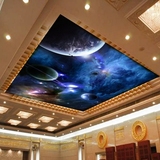 3D大型壁画客厅酒吧KTV天花板天顶墙纸宇宙星空壁纸欧式宫廷油画