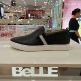 BELLE/百丽正品代购2015年秋季牛皮板鞋男单休闲RV3VR01D3VR01