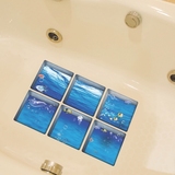 画佩格 3D浴缸防滑贴纸地板瓷砖防水贴纸餐桌个性贴KTV吧台装饰贴