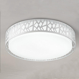 馨圆形LED吸顶灯铁艺镂空房间灯客厅餐厅灯具创意个性主卧室灯温