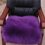 冬季加厚防滑纯羊毛餐椅垫老板椅子垫 办公室毛绒学生坐垫沙发垫