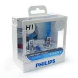 Philips/飞利浦4300K银战士H1、H4、H7增亮型超白光卤素汽车灯泡
