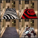 亚风欧美北欧几何纯棉设计图案客厅卧室床边毯小地毯