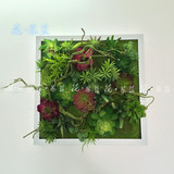 花·慕蓝-仿真多肉植物壁画 深圳原创田园家居立体墙装饰相框包邮