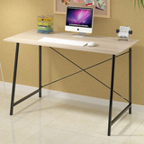宜家风格电脑桌长60-120 家用台式笔记本 钢木简易写字台办公桌
