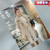 双十二冬季外套女装新韩版立领大码羊羔毛中长款仿皮草保暖棉衣服