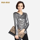 RUI-RUI春款新品韩版正品长袖女士打底衫通勤T恤套头衫PB5004