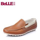 Belle/百丽春季专柜同款牛皮时尚舒适活力男休闲鞋皮鞋3RE01BM5