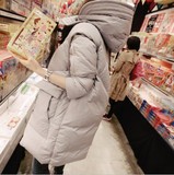 香港正品代购2015冬新款女装韩版中长款显瘦连帽羽绒服时尚外套女
