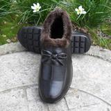 15冬季新款女棉鞋中老年人妈妈棉皮鞋加绒保暖防滑软底奶奶棉皮鞋