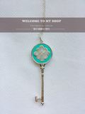 美国现货正品美国代购Tiffany蒂芙尼钥匙蓝色瓷漆银吊坠项链包邮