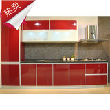 厂家直销时尚环保晶钢板 厨房橱柜铝合金包边门板红色定做
