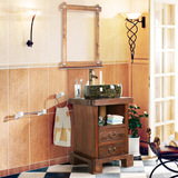 仿古洗漱台盆现代中式落地卫生间小户型浴室柜50组合仿古浴室柜