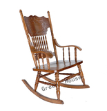 特价欧式美式实木摇椅 躺椅逍遥椅木质摇椅阳台休闲老人椅午睡椅