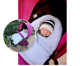SWEEBY新生儿抱被宝宝婴儿睡袋两用包被抱毯秋冬季纯棉加厚款保暖
