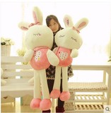 毛绒玩具兔子粉色可爱兔兔公仔娃娃兔布偶抱枕流氓兔女孩生日礼物