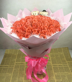 鲜花速递66朵粉玫瑰花束武汉北京上海全国同城鲜花速递送女友礼物