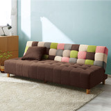 日式沙发床1.8米小户型可折叠单人双人布艺实木多功能两用沙发床