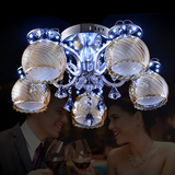 简约现代欧式创意大气客厅灯具餐厅卧室温馨遥控水晶led吸顶灯饰
