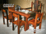 老船木实木家具中式小型仿古茶几茶盘户外茶桌椅组合功夫茶台套装