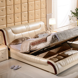 慕斯定制大床双人床2米2.2米高箱储物软体床皮艺床1.8米加宽加大
