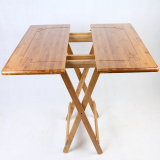 楠竹折叠餐桌简易圆桌子户外便携式小方桌实木客厅茶桌学习桌特价