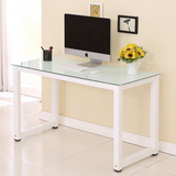 【天天特价】简易钢化玻璃电脑桌台式家用桌办公桌写字桌学习书桌