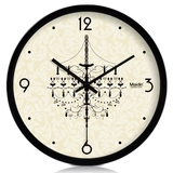 钟表挂钟客厅现代简约田园欧式大号创意时钟超静音圆形卧室石英钟