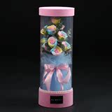 红蓝色玫瑰花香皂花束礼盒创意礼品情人节生日礼物肥皂花鲜花速递