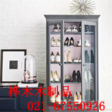 全实木鞋柜两门鞋柜高档定制鞋柜上海可定制美式鞋柜地中海蓝鞋柜