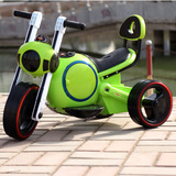太空狗儿童电动摩托车 宝宝三轮车可坐童车 充电小孩玩具汽车充电