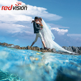 三亚红视觉婚纱摄影，旅拍蜜月婚纱照；送西岛双人一日游厦门丽江