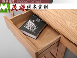 现代简约日式实木家具餐桌北欧美国白橡木餐边柜斗柜储物柜收捺柜