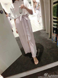 慕桃定制澳洲品牌 2015春夏女装 短款上衣宽松衬衫+雪纺长裙套装