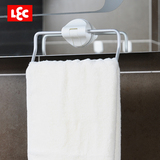日本品牌LEC 铝合金毛巾架真空压杆强力玻璃瓷砖吸盘毛巾挂架