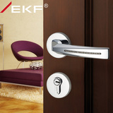德国EKF现代门锁室内卧室房门锁中式执手分体门锁锁纯铜锁芯双舌