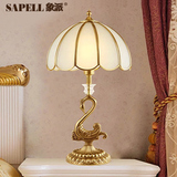 象派欧式全铜调光台灯卧室床头灯复古创意奢华客厅书房装饰灯具