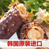 24根包邮 韩国进口零食品三进X5花生夹心巧克力棒36g 巧克力饼干