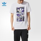 adidas 阿迪达斯 三叶草 男子 短袖T恤 AH9085