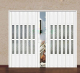 PVC折叠门隔断推拉定做开放式厨房阳台移门浴室内玻璃门帘卫生间